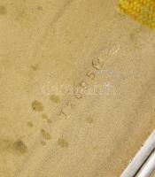 Monogramos ezüst (Ag) szivarkatárca, jelzett, bruttó 62g