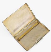 Ezüst (Ag) cigarettatárca, jelzett, bruttó 185g