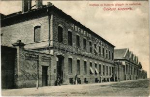 1907 Budapest XIX. Kispest, Hoffherr és Schrantz gépgyár és vasöntöde. Fischhof Henrik kiadása (fl)