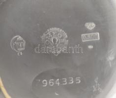 Omega ezüst (Ag) tokos zsebóra, sérült számlappal, működik, bruttó 75g