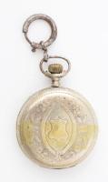 Ezüst (Ag) tokos zsebóra, sérült, javításra szorul, bruttó 90g