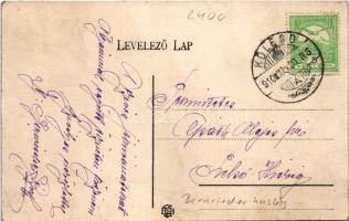 1910 Középhídvég, Közép-Hídvég (Tengelic); Bernrieder kastély a tulajdonos saját kezű levelével