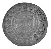 Német államok / Kempten 1519. 1/2B Ag technológiai hibás veret (veretkettőződés) (1,90g) T:XF
Germa...