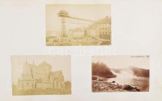 cca 1890-1900 Skandináv látképek és életképek a XIX. század végéről, 6 db: Lapp (számi) néprajzi fot...