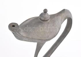 Szecessziós Kayser Zinn ón mécses. Jelzett 25 cm