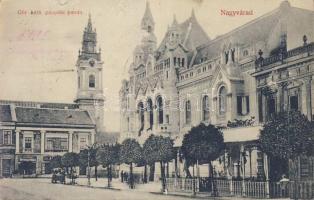 Nagyvárad ortodox bishop palace with the shop of Áron Kramer (Rb)