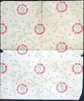 Cca 1970-1980. Állami Könyvterjesztő Vállalat feliratos retro karácsonyi csomagolópapír, mérete: 410...