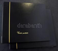 6 db jó minőségű nagy méretű gyűrűs képeslapalbum dobozban, egyenként legalább 200 férőhellyel / 6 b...