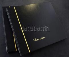 6 db jó minőségű nagy méretű gyűrűs képeslapalbum dobozban, egyenként legalább 200 férőhellyel / 6 b...