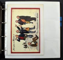 6 db jó minőségű nagy méretű gyűrűs képeslapalbum dobozban, egyenként legalább 200 férőhellyel / 6 b...