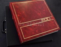 6 db jó minőségű nagy méretű gyűrűs képeslapalbum dobozban, egyenként legalább 200 férőhellyel / 6 b...