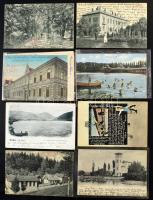 Kb. 500 db főleg RÉGI történelmi magyar város képeslap dobozban, érdekes anyag! / Cca. 500 mostly pr...