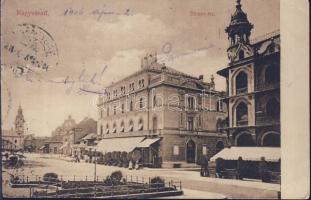 Nagyvárad Bémer square Hotel Pannonia with the shop of Mór Lőrincz (EB)