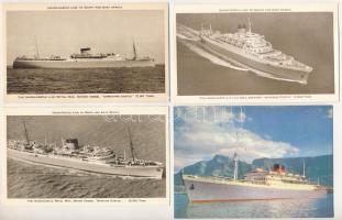 21 db RÉGI angol motívum képeslap: Union-Castle Line hajók / 21 pre-1945 unused British motive postcards: Union-Castle Line steamships