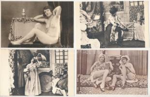 39 db RÉGI használatlan erotikus képeslap és nyomtatvány, sok meztelen hölgyes / 39 pre-1950 unused ...