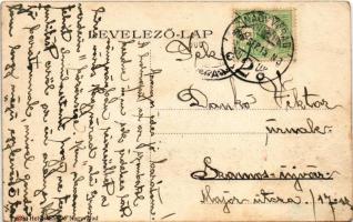 1906 Nagyvárad, Oradea; Szt. László tér, városháza, villamos. Helyfi László 628. / square, town hall...