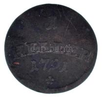 Ausztria / Vorderösterreich 1791H 1h Cu (0,84g) T:VF/F
Austria / Further Austria 1791H 1 Heller Cu ...