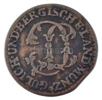 Német Államok / Jülich-Berg Hercegség 1774PM 1/4s Cu T:VF lapkavég
German States / Duchy of Jülich-...