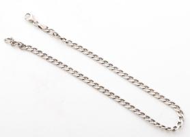 Ezüst(Ag) pancer bokalánc, jelzett, h: 25 cm, nettó: 3,2 g