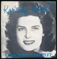 Karády Katalin - Karácsonyi Üdvözlet (Fehér Karácsony / Karácsony Este). Vinyl, 7", 45 RPM, Single, Mono. Qualiton, Magyarország, 1984. VG