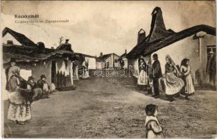 1916 Kecskemét, Cigányváros, cigány folklór. Fekete Soma kiadása (fl)