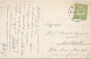 1915 Hatvan, Zagyva részlet az új és fekete híddal. Vasúti levelezőlapárusítás 131. (EB)