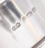 Ezüst(Ag) 2 db szalvétagyűrű, jelzett, d: 4,5 cm, nettó: 20,3 g