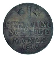 Német Államok / Brunswick-Wolfenbüttel Hercegség 1815FR 1pf (Scheide Münze) Cu "Frigyes Vilmos&...