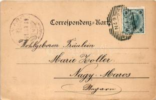 1901 Wien, Vienna, Bécs; Westbahnhof mit Stadtbahn-Haltestelle. A. Sockl / railway station (EK)