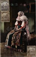 1921 Erdélyi magyar-csángó asszony / Siebenbürgische Csángó-Magyarin / Hungarian folklore from Transylvania (Rb)