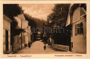 Tusnádfürdő, Baile Tusnad; Promenada principala / Fősétány, bazár üzlet. Andrásofszky bazár kiadása / main promenade, bazaar shop