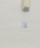 Herendi, Óherendi pipacs mintás porcelán salátás tál. Kézzel festett, jelzett, kis kopásokkal 25x25 ...