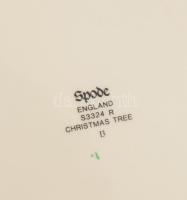 Spode angol karácsonyi kerámia tál, Matricás, jelzett, hibátlan d: 29 cm