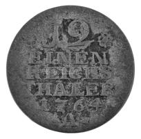 Német államok / Poroszország 1764A 1/12T billon "II. Frigyes" (4,14g) T:VF-F patina
Germa...