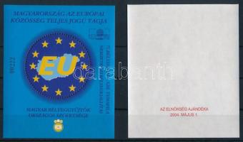 2004 Magyarország az Európai Közösség teljes jogú tagja emlékívpár, ajándék változat
