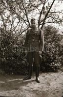 M. kir. katonák, 5 db különböző méretű fotónegatív