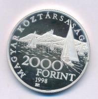 1998. 2000Ft Ag "Régi balatoni hajók II - Phoenix" kapszulában T:AU (PP) patina, karc Adam...