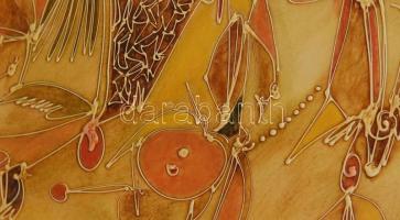 Kardos János (1946-2018): Dreams. Akril, olaj, vegyes technika, falemez. Jelzett. Üvegezett keretben...