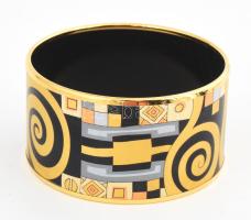 Feywille karkötő. Zománc, fém, eredeti dobozában. d: 6,5 cm, sz: 38 mm