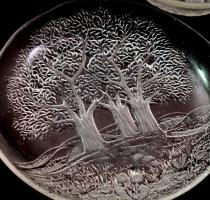 NÉmet üveg kínáló készlet 7 darabos d: 11-21 cm