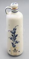 Delft Bols porcelán flaska. Matricás, jelzett, 29 cm