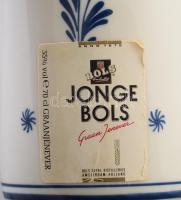 Delft Bols porcelán flaska. Matricás, jelzett, 29 cm