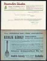 Vegyes reklám tétel, számolócédulák, címkék, szórólapok, 18 db