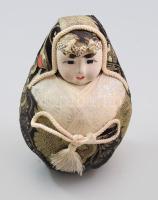 Japán porcelán fejű baba 13 cm