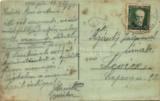 1930 Vihnyefürdő, Kúpele Vyhne; autóbuszok a fürdő szállodánál / autobuses in front of the spa hotel...