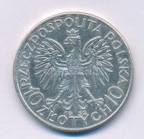 Lengyelország 1932. 10Zl Ag "Hedvig" Varsó T:AU,XF
Poland 1932. 10 Zlotych Ag "Jadwi...