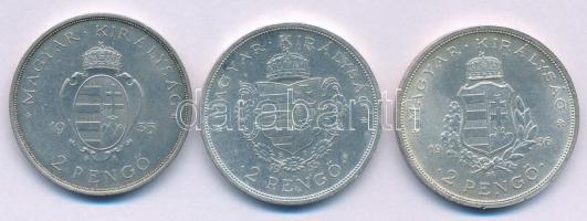 1935. 2P Ag "Pázmány" + 1935. 2P Ag "Rákóczi" + 1936. 2P Ag "Liszt Ferenc&q...