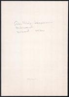 Gubis Mihály (1948-2006): Kompozíció. Szitanyomat, papír, jelzés nélkül, számozott (140/200), 29,5x2...