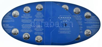 Kanada 2000. 25c (13xklf) "Millennium" szett T:UNC
anada 2000. 25 Cents (13xdiff) "M...