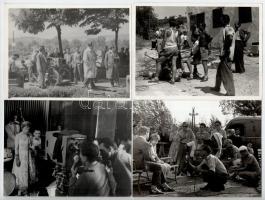 cca 1950-1960 Magyar filmek werkfotói, 10 db, 9×12 cm